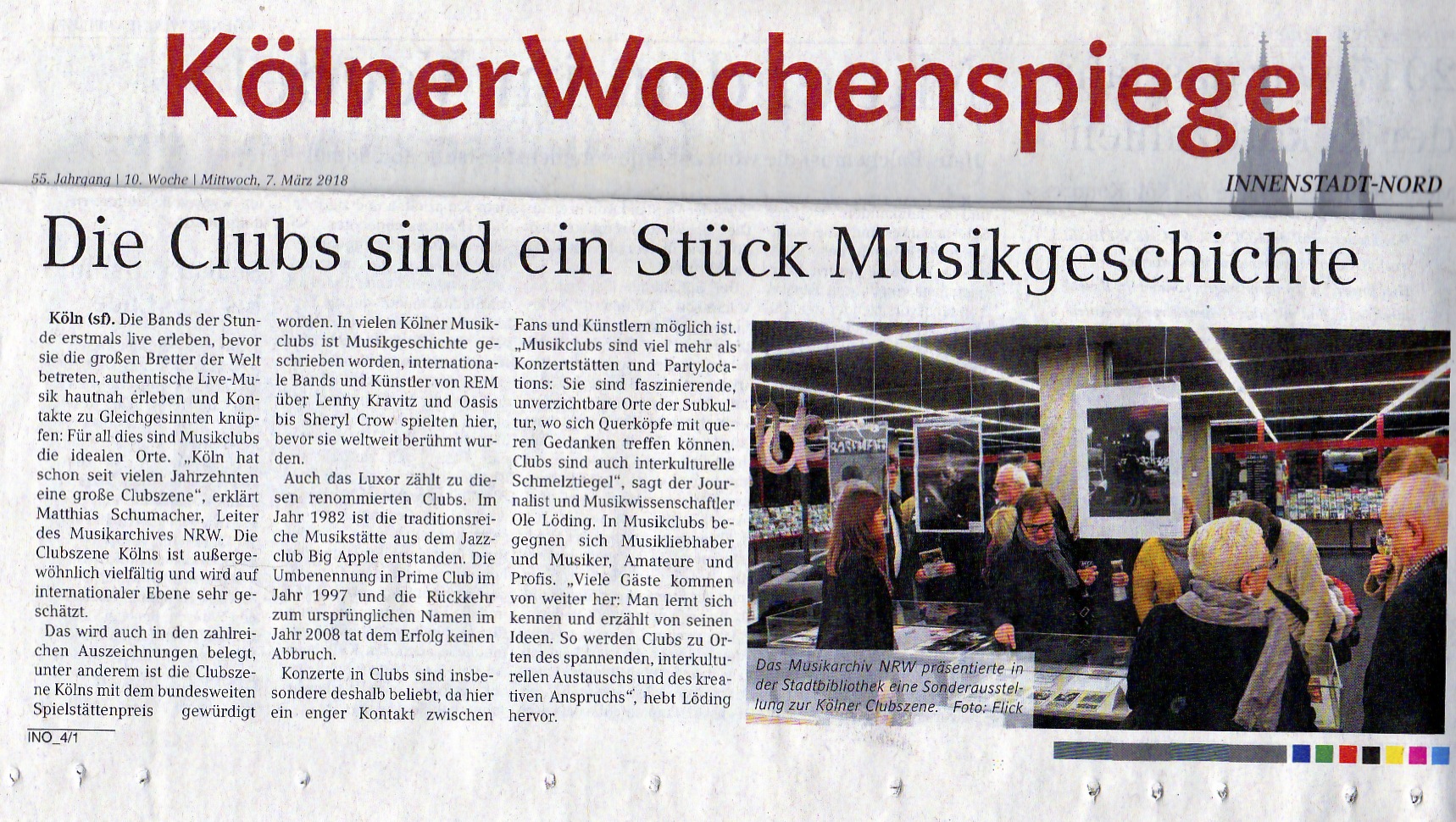 Die Clubs sind ein Stück Musikgeschichte